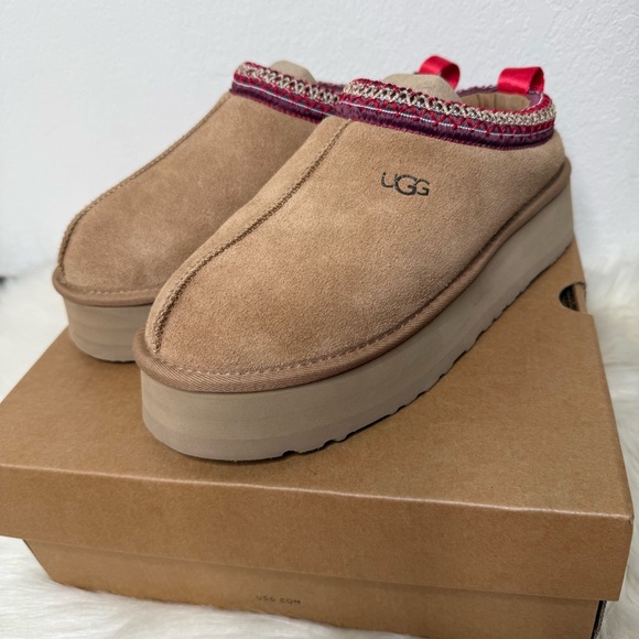 *NEW* UGG Women's Tazz II Chestnut Platform Mules - Picture 5 of 15